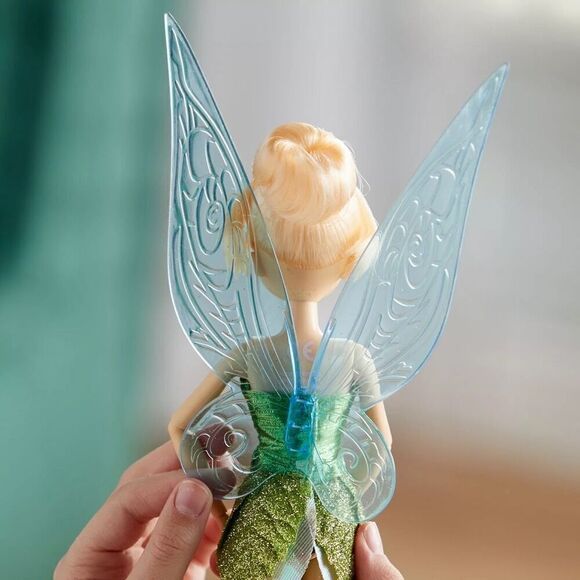 Tinker Bell Classic Doll & Brush Disney Store Peter Pan 10'' NIB Sealed NEW - Picture 7 of 9